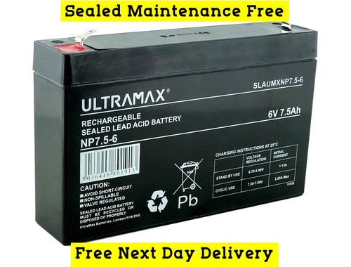 Replacement battery for - 6v,