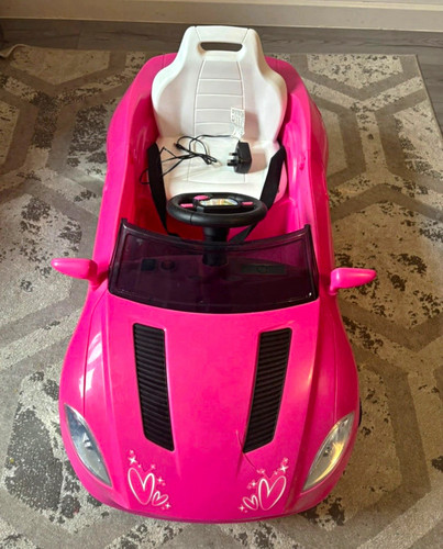 Pink electric ride car - pink, ride-on